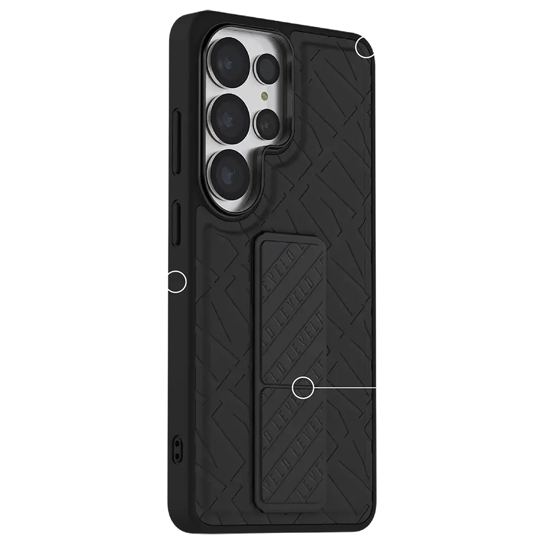 Levelo Spira MagSafe Clear Grip Case for S26 Ultra - Black Levelo Spira MagSafe Clear Grip Case for S26 Ultra - Black