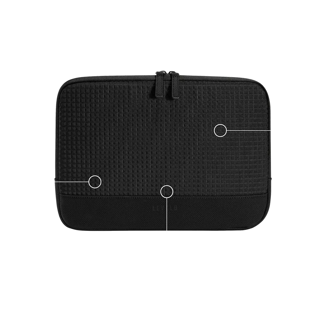 Levelo 14" Springfield Laptop Sleeve - Black Levelo 14" Springfield Laptop Sleeve - Black