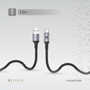 Levelo Otto USB A to C 18W Cable - Black