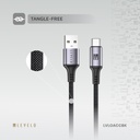 Levelo Otto USB A to C 18W Cable - Black