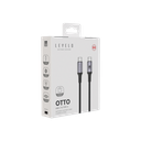 Levelo Otto USB C to C 60W Leather Cable - Black