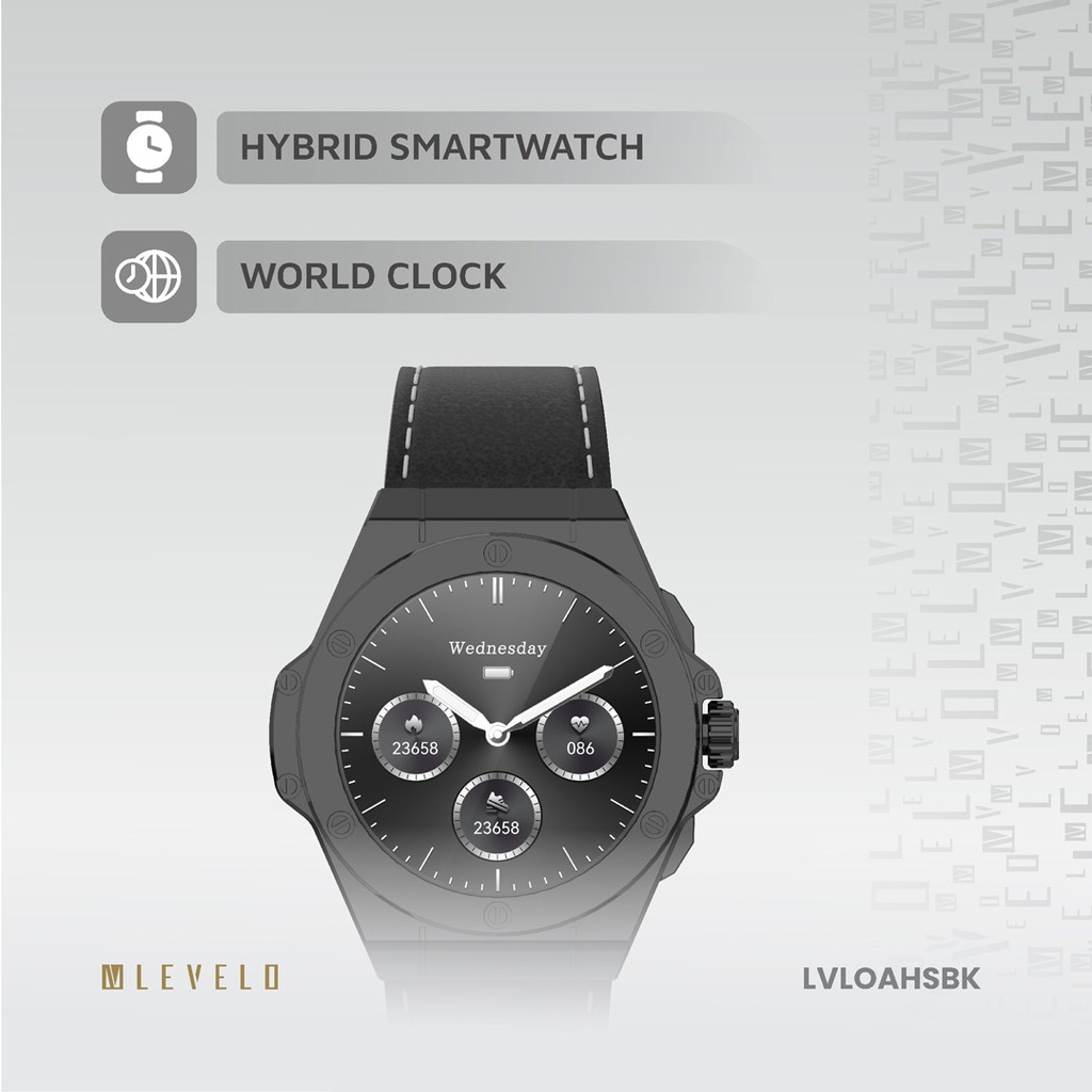 Levelo Oak Automatique Hybrid Smartwatch with Extra Strap