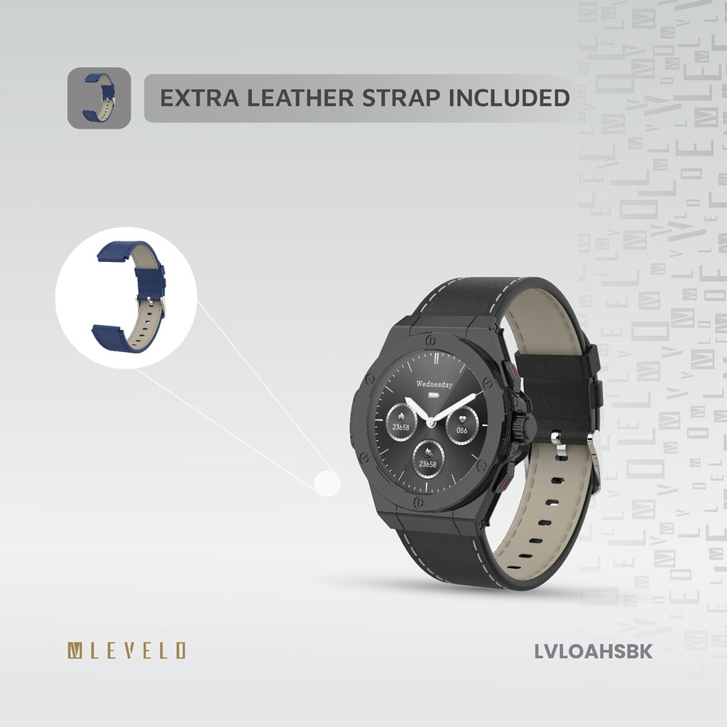 Levelo Oak Automatique Hybrid Smartwatch with Extra Strap