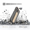 Levelo Graphia IMD Silicone Grip Case for iPhone 16 Pro Max / Pro - Rose Gold