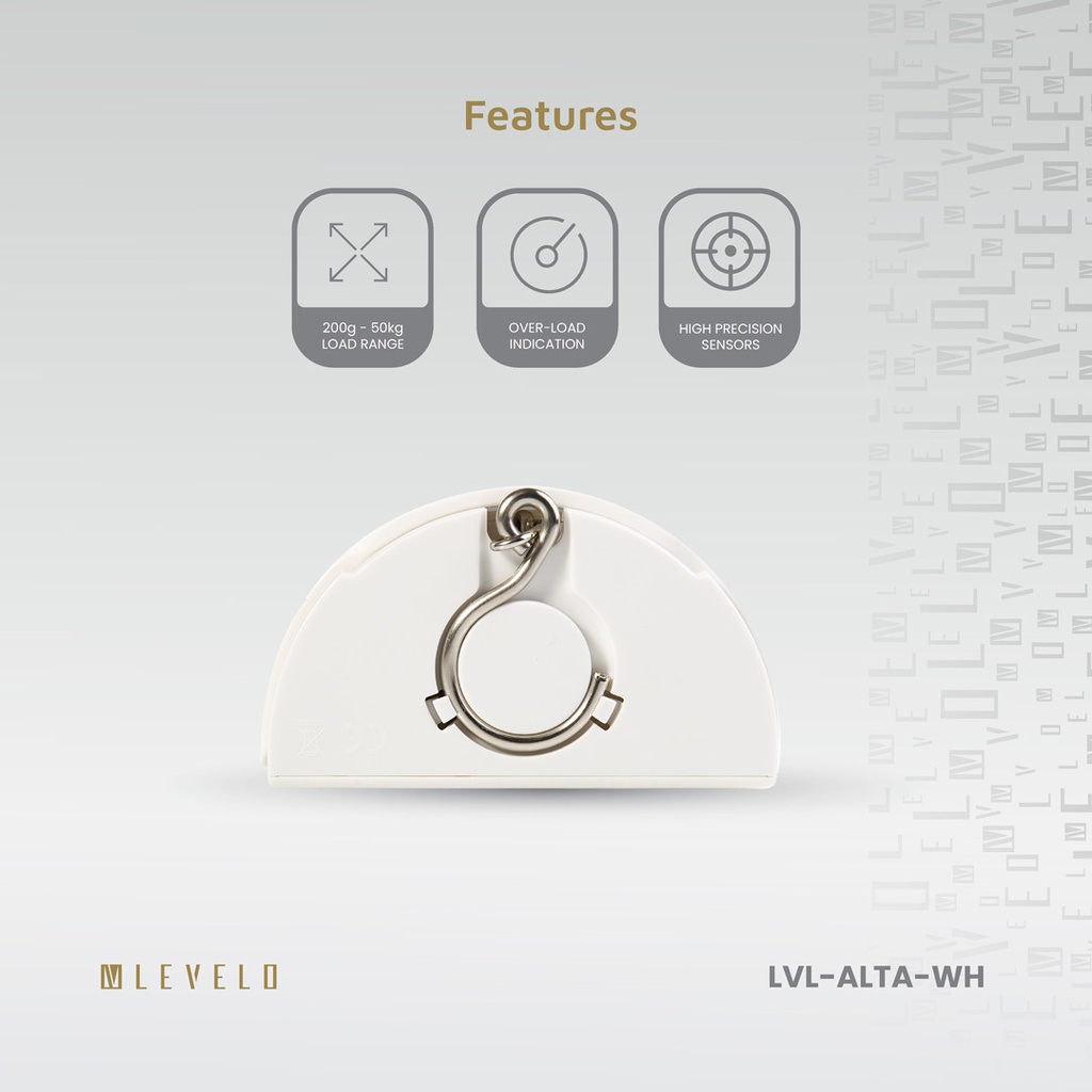 Levelo Alta Luggage Scale - White