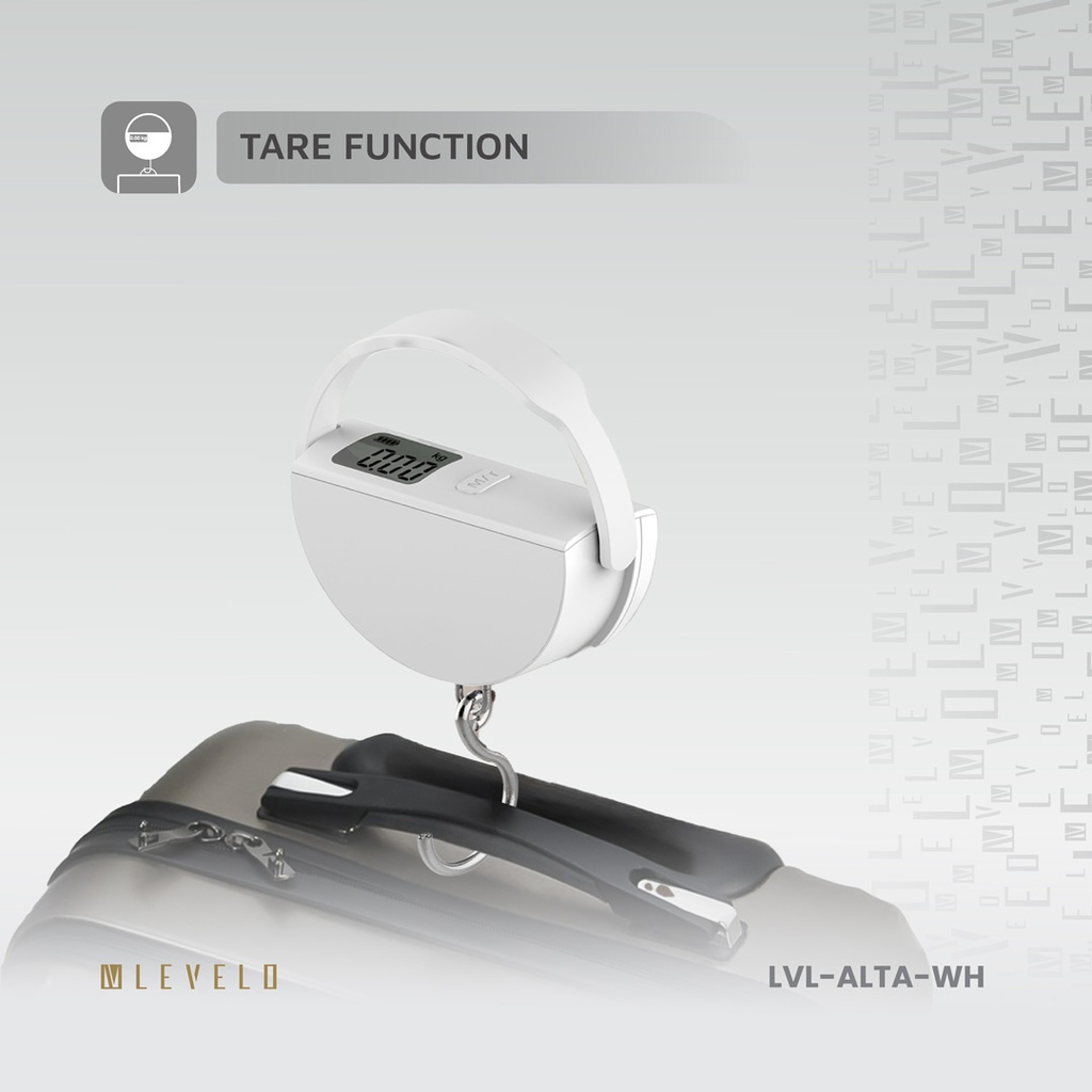 Levelo Alta Luggage Scale - White