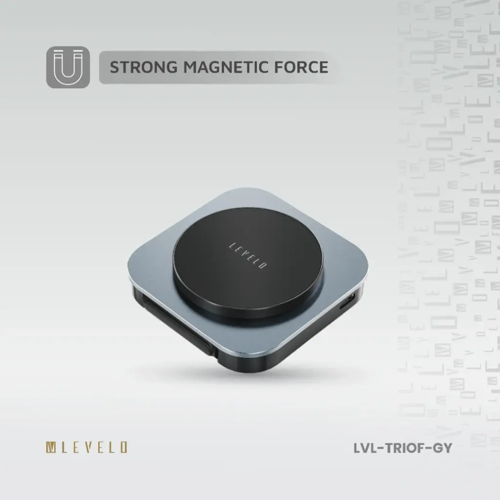 Levelo TrioFlow 3 In 1 Wireless Charger - Black	