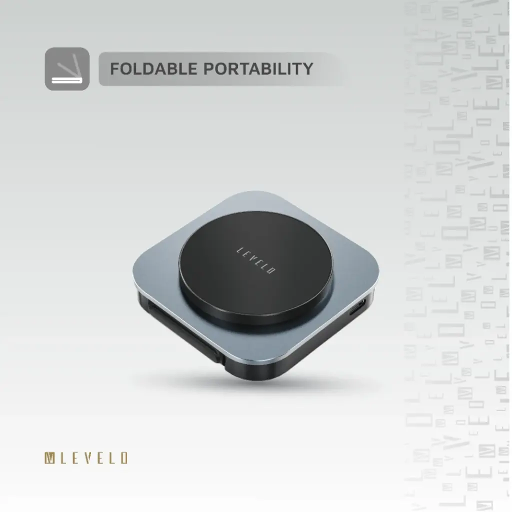 Levelo TrioFlow 3 In 1 Wireless Charger - Black	