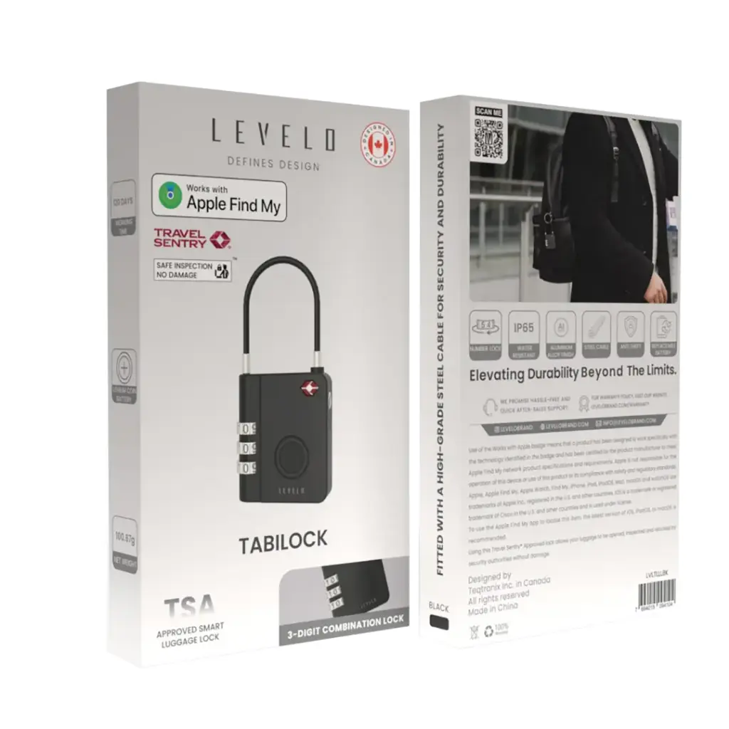 Levelo TabiLock TSA Luggage Lock - Black