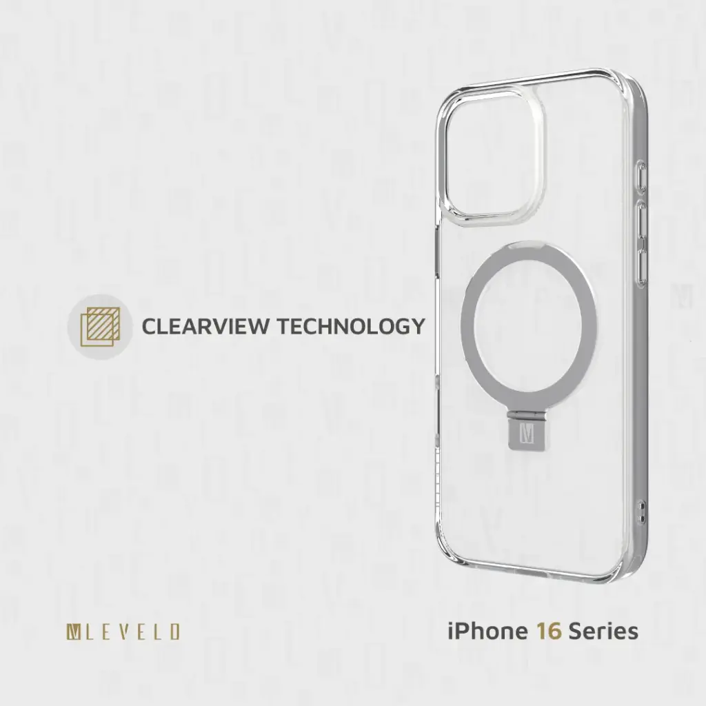 Levelo Verona Case for iPhone 16 Pro / Pro Max - Clear