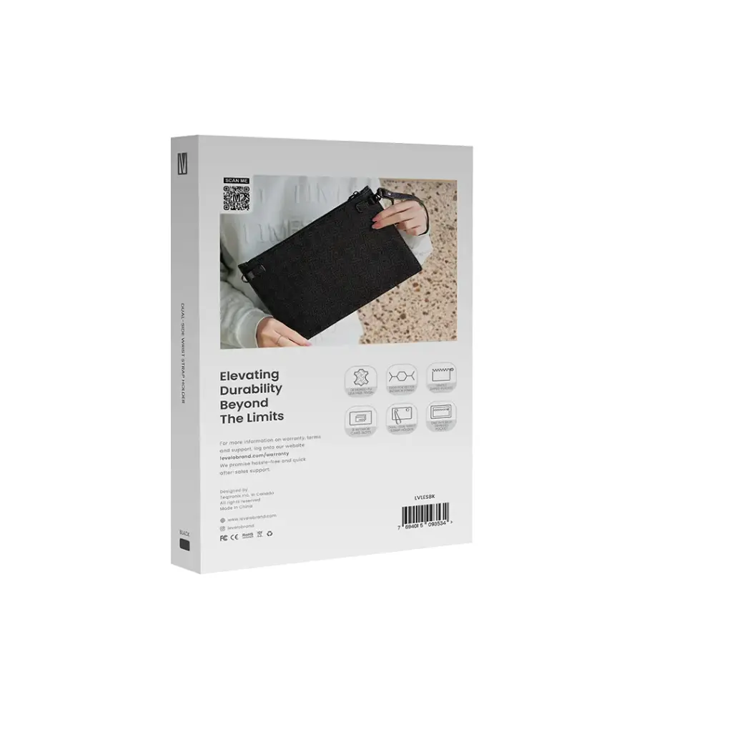 Levelo Elysian Leather Sleeve - Black