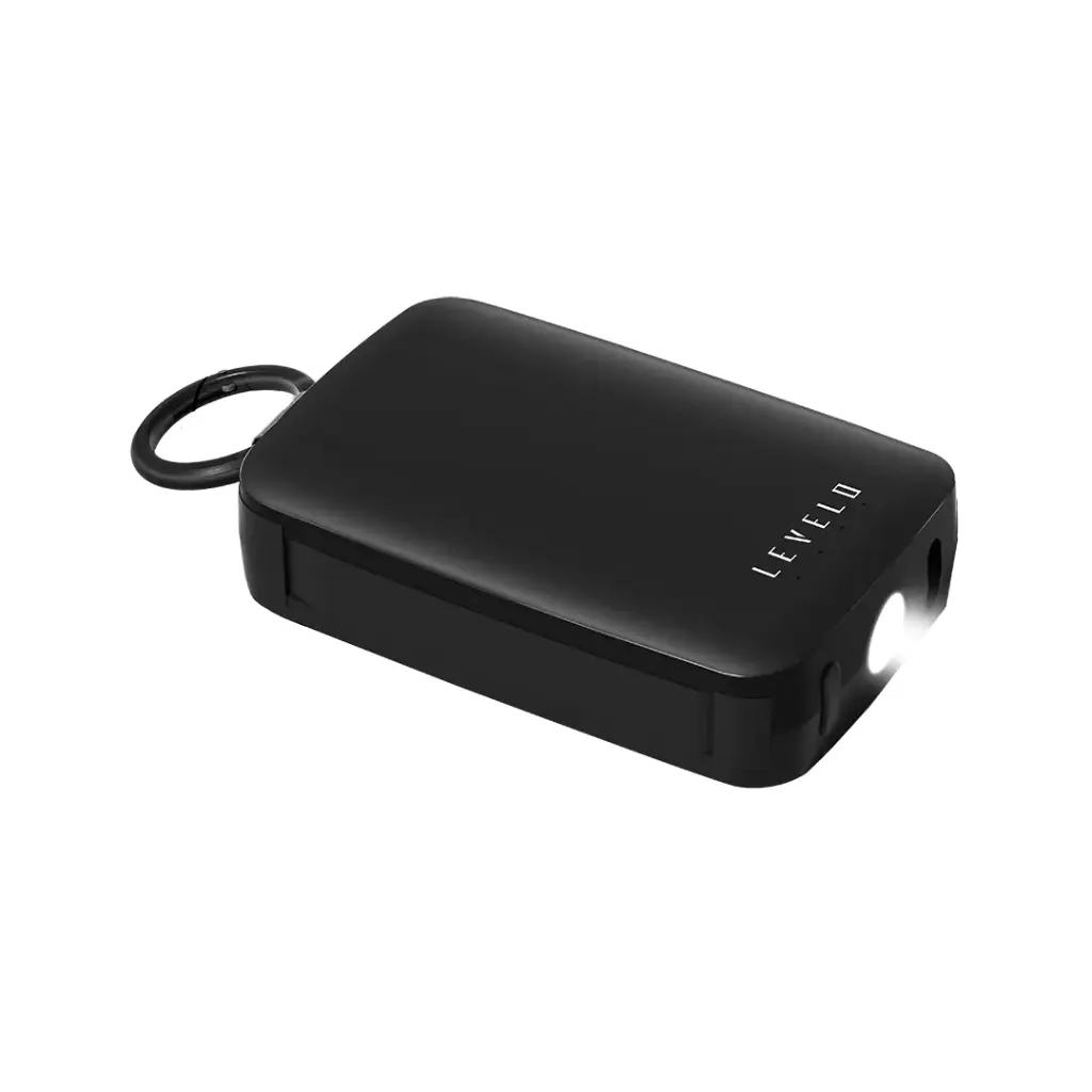 Levelo Nano Mini Portable KeyChain Power Bank - Black 