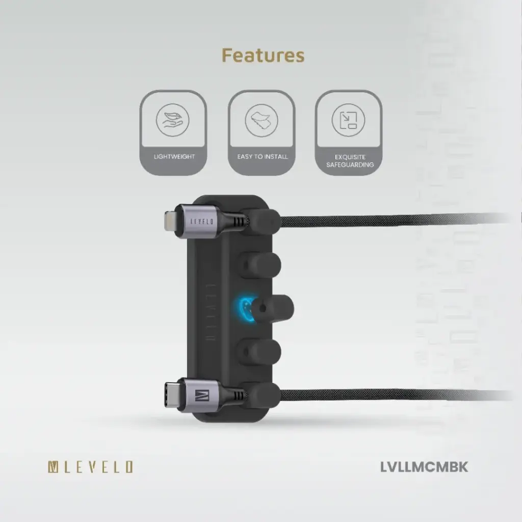 Levelo Livia Detachable Magnetic Cable Management