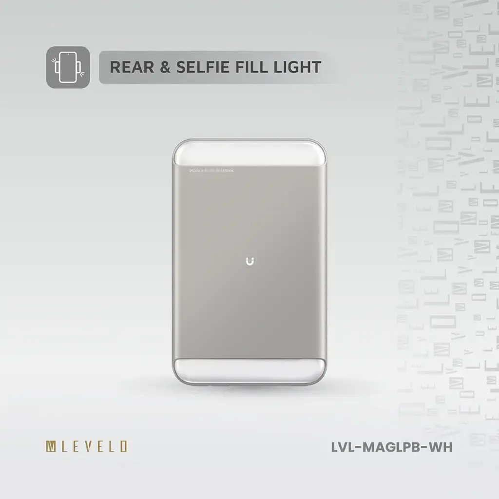 Levelo MagLight Portable Power Bank 8000mAh - White