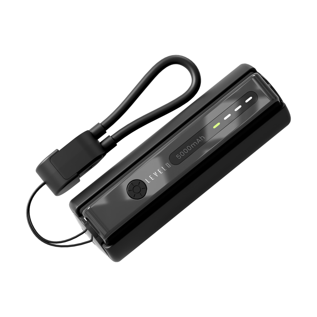 Levelo Nova Pro 5000mAh Power Bank with Flashlight - Black