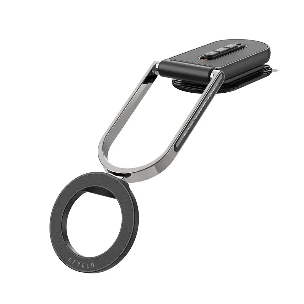 Levelo Nero MagSafe Car Holder & Selfie Stick - Black