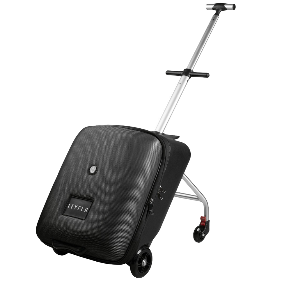 Levelo Horizon 20" Travel Luggage With Child-Seat & Trolly - Black