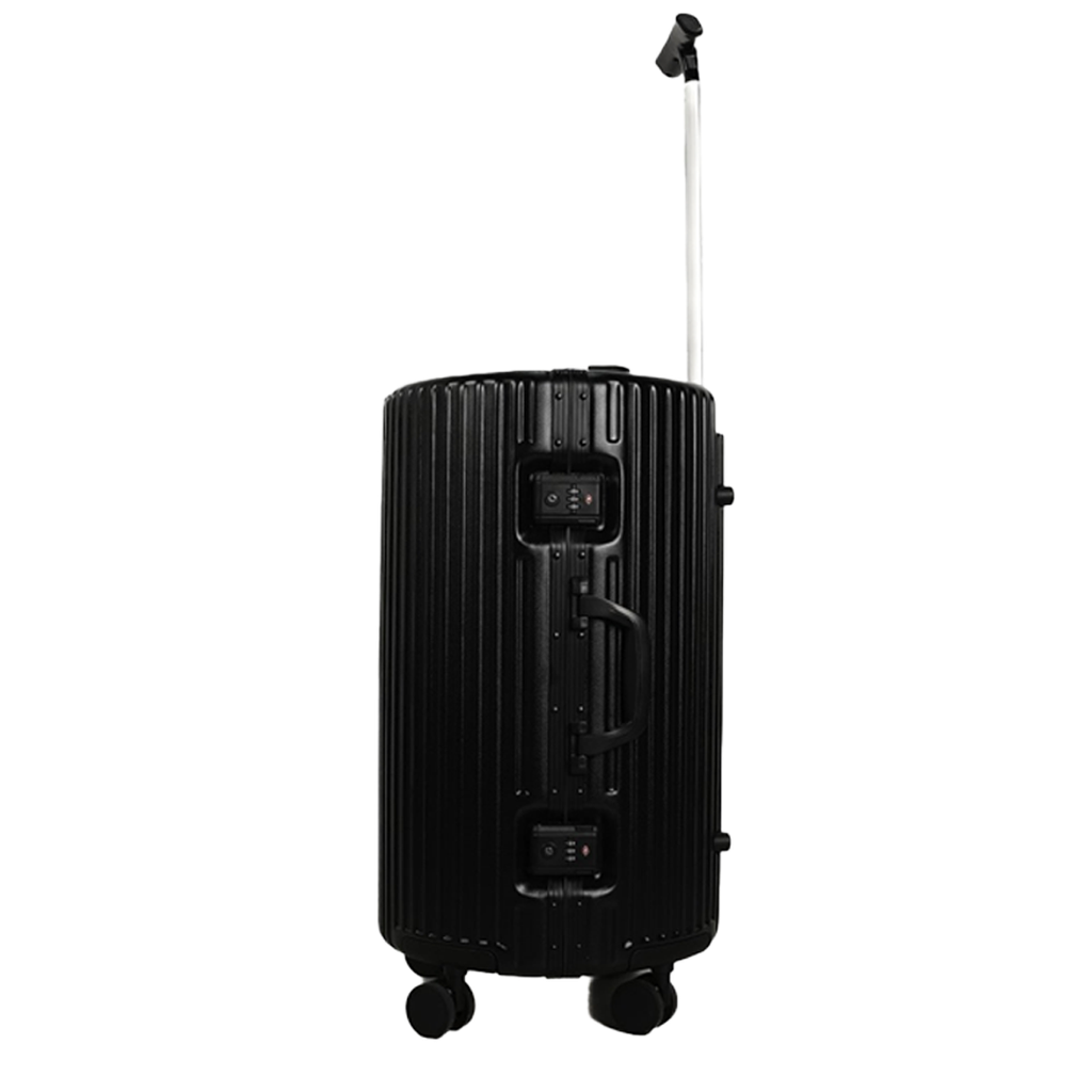 Levelo ORO 24" ABS Suitcase And Light Weight Travel Luggage - Black