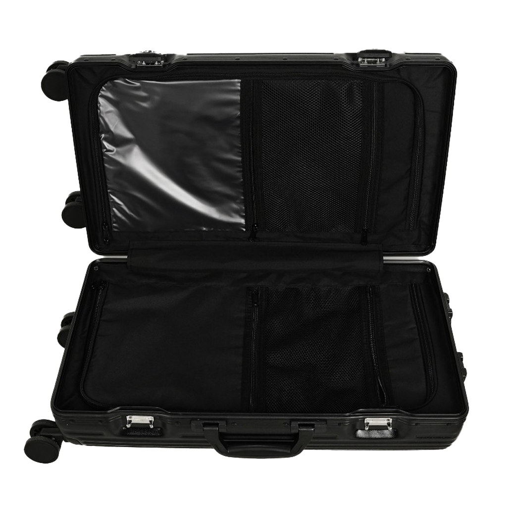 Levelo ORO 24" ABS Suitcase And Light Weight Travel Luggage - Black