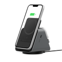 Levelo TERRA Rotating 3 in 1 Wireless Charging Stand
 with Portable 5000mAh Power Bank - Black