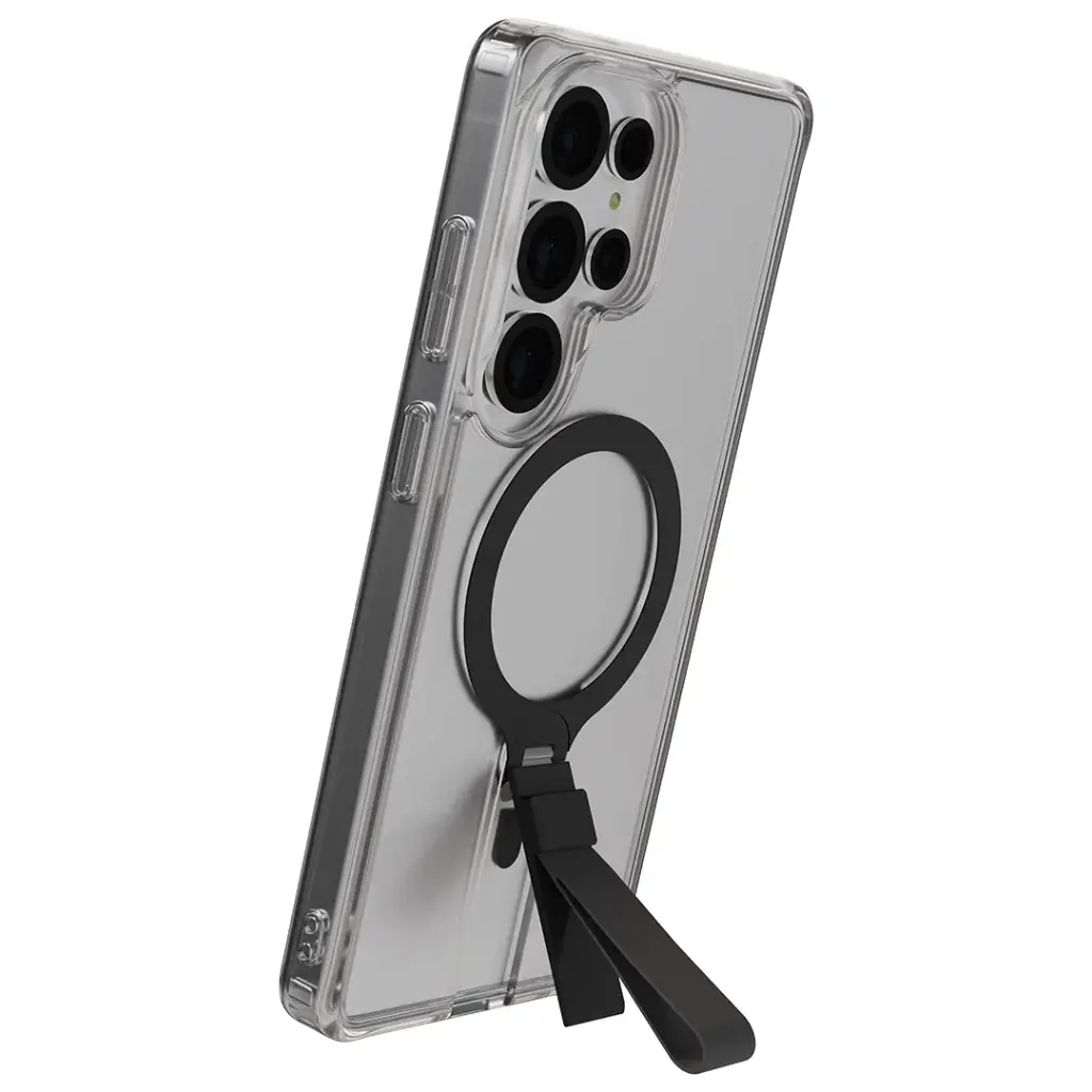 Levelo Spira MagSafe Clear Grip Case for S26 Ultra - Black2.webp