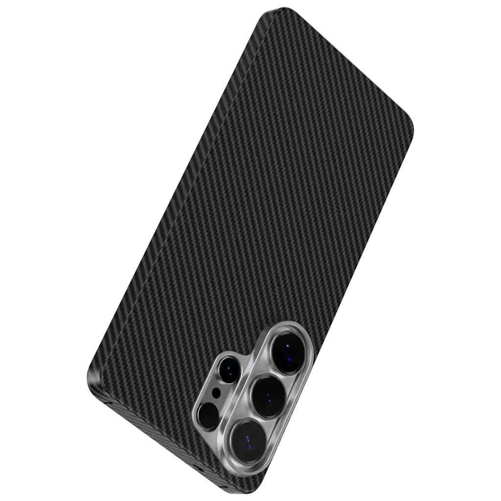 Levelo Sergei 1500D Aramid Fiber Case for S26 Ultra - Black2.webp