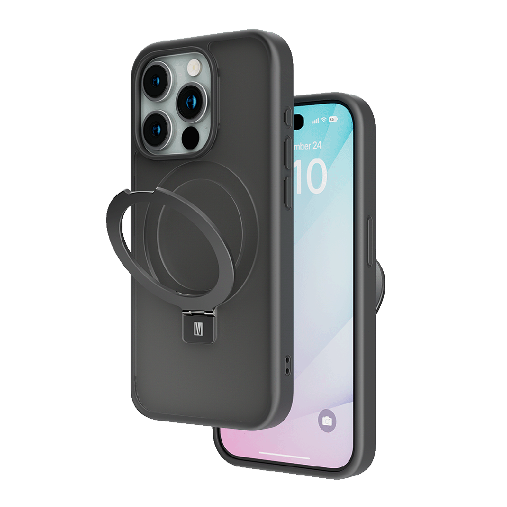 Levelo Verona PC + TPU MagSafe Kickstand Matte Case for iPhone 15 Series