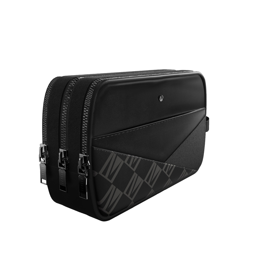 Levelo Poche Pouch With LVL Signature Logo - Black