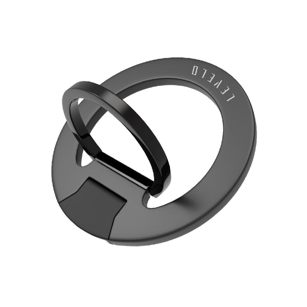 Levelo Gia Magsafe Phone Ring Holder & Mount - Black