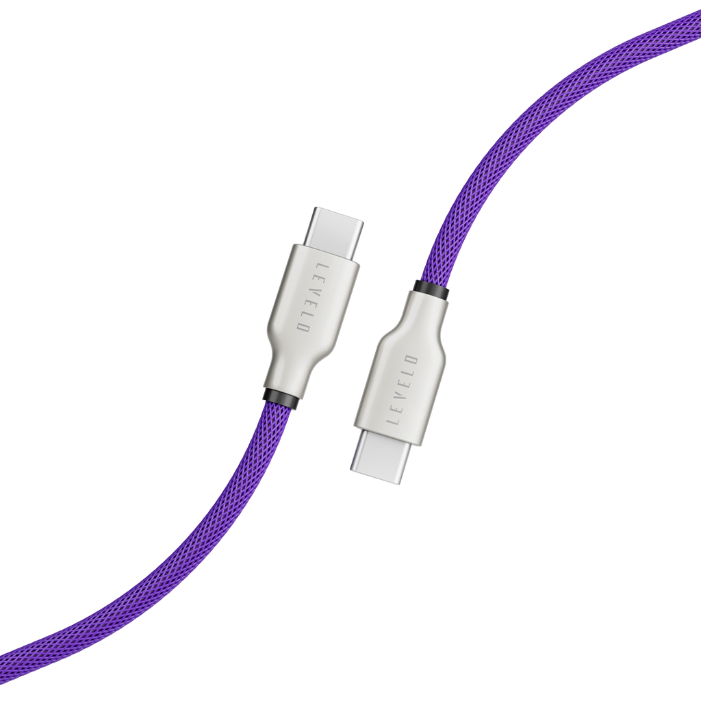 Levelo USB-C to USB-C 1.1m Cable - Purple