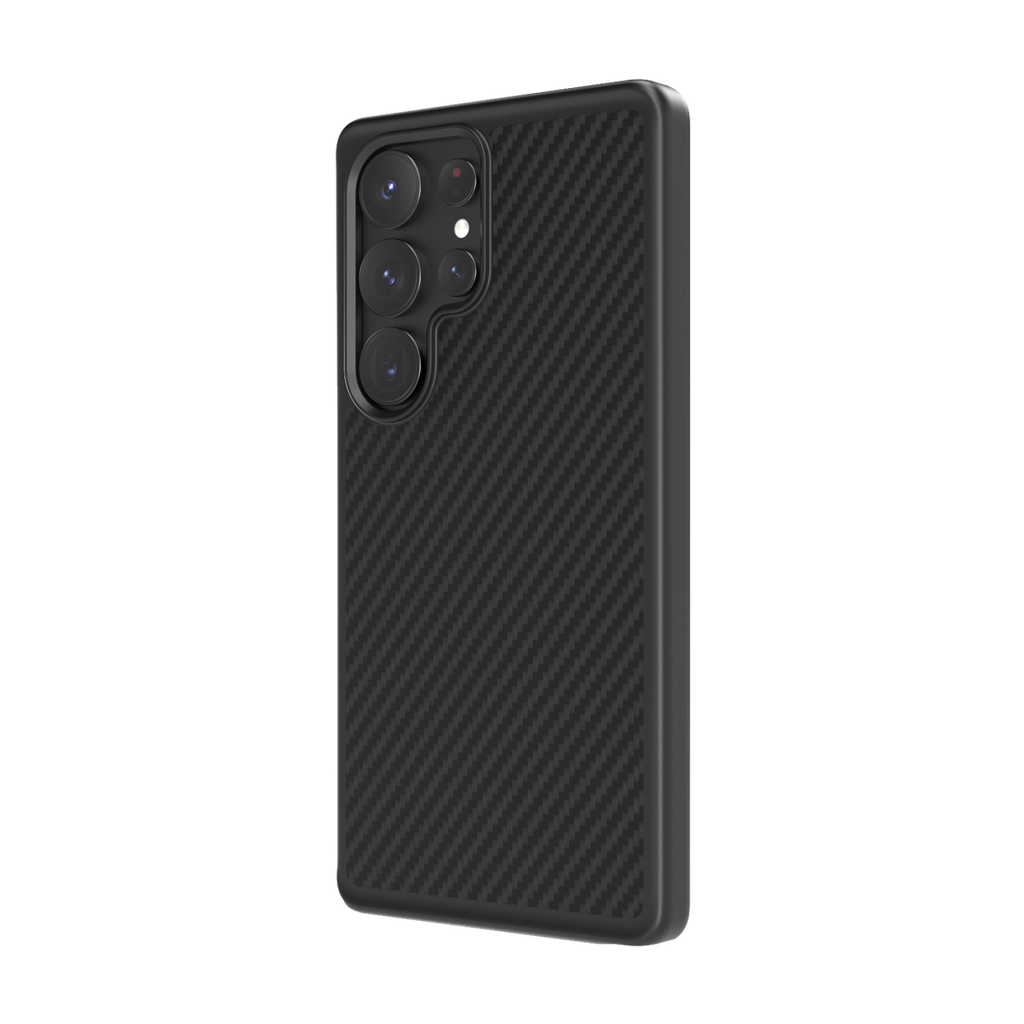 Levelo OX Carbon Case for Samsung S25 Ultra - Black