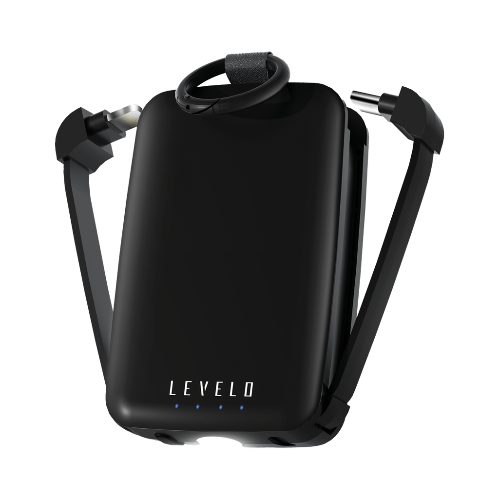 Levelo Nano Mini Portable KeyChain Power Bank - Black 