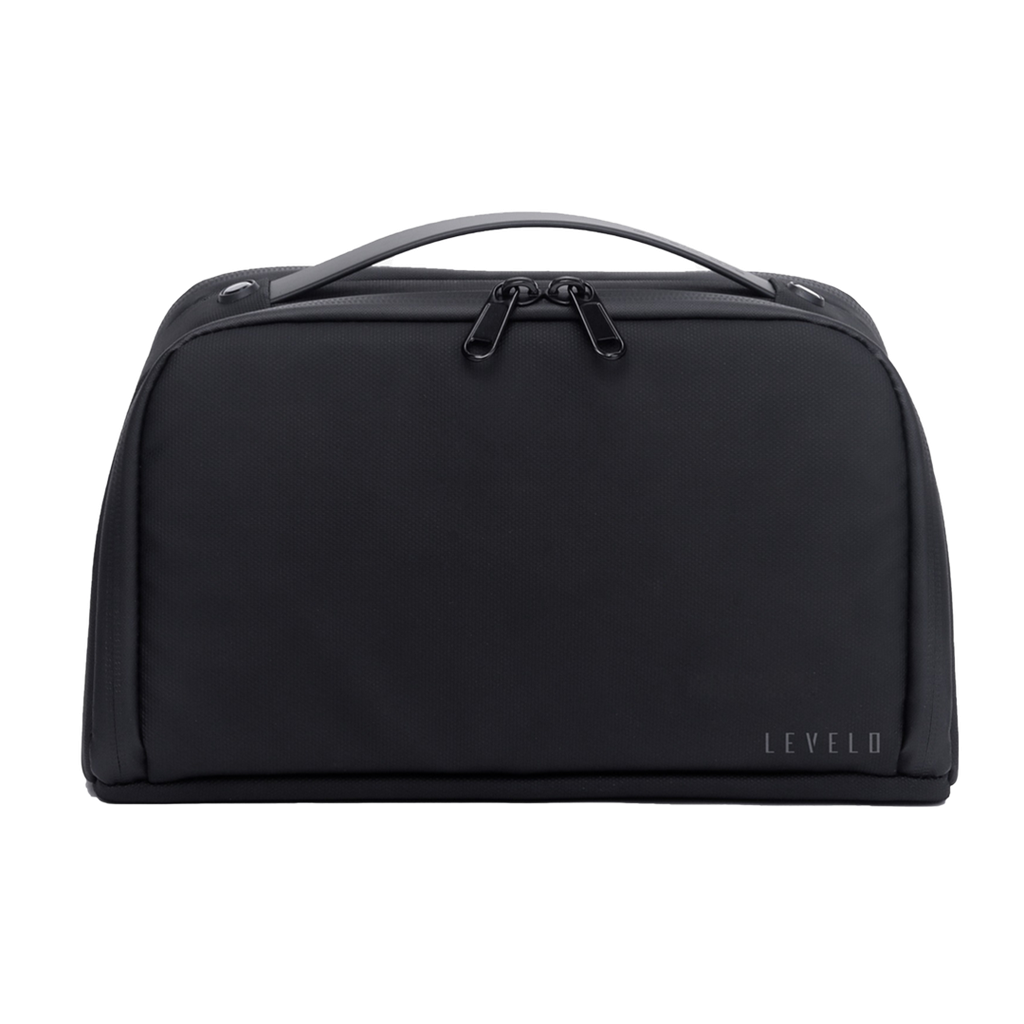 Levelo Oslo Pouch & Toiletry Bag - Black