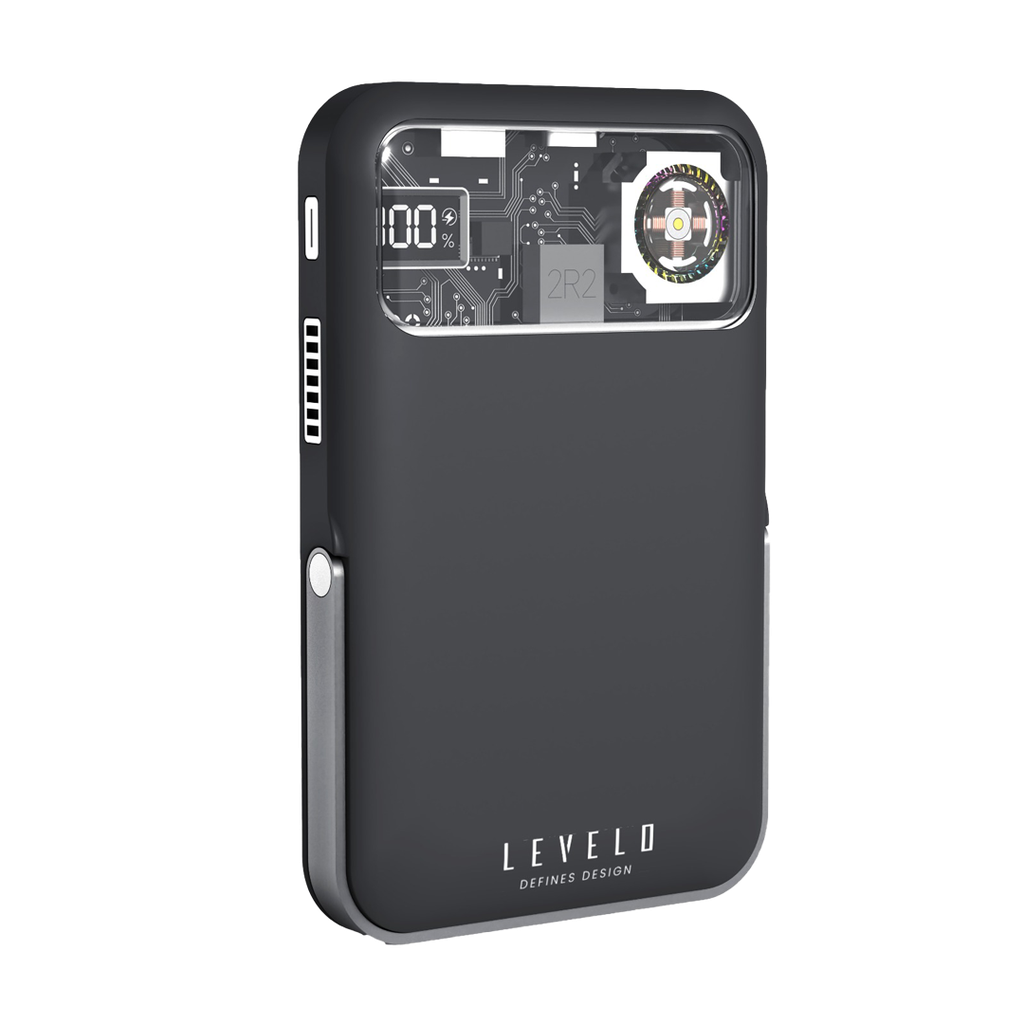 Levelo Osaka Portable 10000mAh Power Bank -  Dark Grey