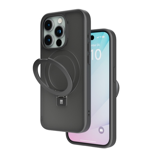 Levelo Verona PC + TPU MagSafe Kickstand Matte Case for iPhone 15 Series