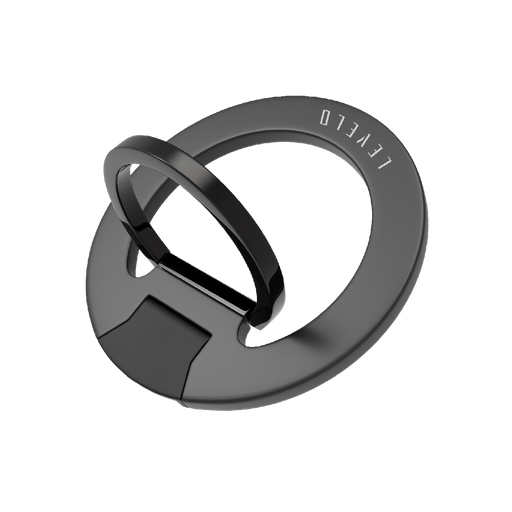 [LVLGPHBK] Levelo Gia Magsafe Phone Ring Holder & Mount - Black