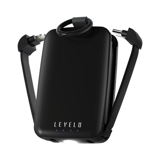 [LVL-NANOPB-BK] Levelo Nano Mini Portable KeyChain Power Bank - Black 